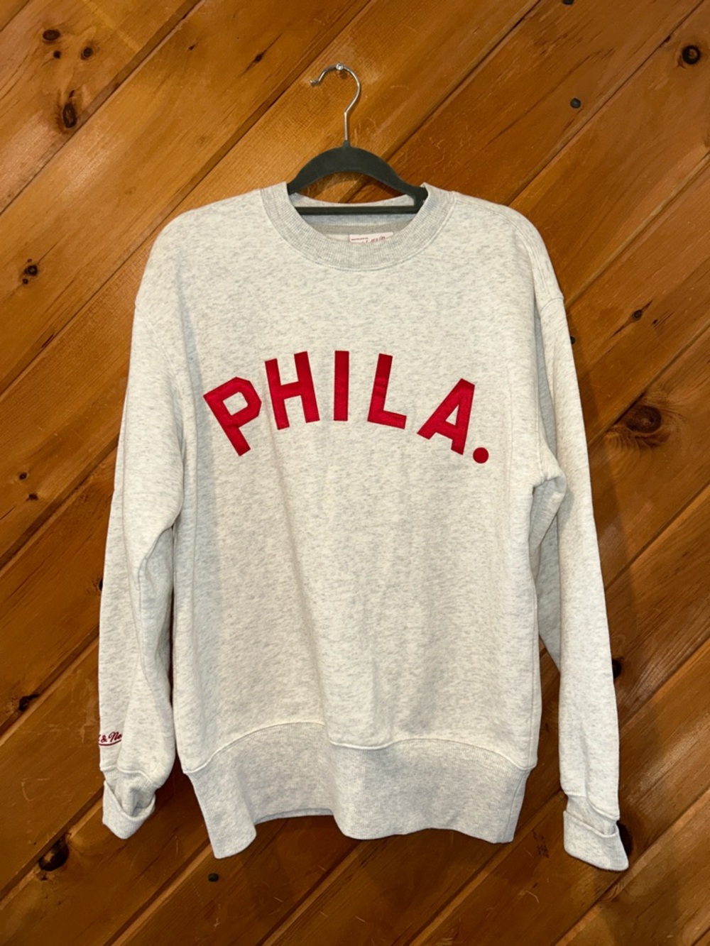Mitchell & Ness Philadelphia Phillies gray "Playoff Win 2.0" pullover sweatshirt